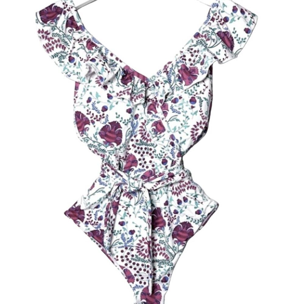 Toluca Swim Isabella Wrap One-Piece Maxi Renaissance | Size Small